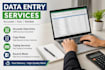 do accurate data entry, copy paste and data typing