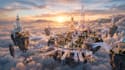 illustrate detailed fantasy cityscapes