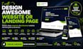 design awesome website or landing page