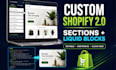 build responsive shopify liquid sections editable in theme editor