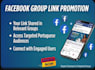 share your link in 5 portuguese facebook profiles