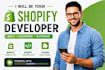 be your shopify developer, shopify public app and custom app developer