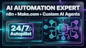 build custom n8n ai agent workflows and make automation systems