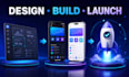 convert your website or figma design into android and ios apps