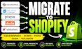migrate squarespace ecwid pixpa duda volusion website to shopify store migration