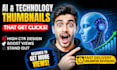 design professional ai and technology youtube thumbnails