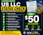 check US llc status, calculate pending state taxes etc