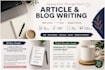write articles and blog posts