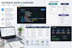 write sql db queries, web app testing ,data entry