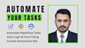 do web browser automation, python bot and web scraping
