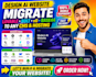 design ai website migrate lovable bolt v0 base44 to wordpress shopify hosting