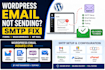 fix wordpress email not sending with SMTP