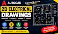 design professional 2d electrical drawings in autocad