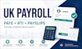 run UK payroll paye rti payslips and pension submissions