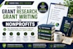 do grant research, grant writting for nonprofits