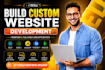 build custom website development, frontend and full stack web application