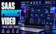 create saas explainer video, software demo or app promo UI