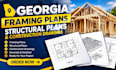 design georgia framing plans, structural plans and construction drawings