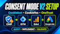 setup google consent mode v2, gdpr ccpa cookie consent and ga4 tracking