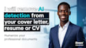 remove ai detection from your job application cover letter, resume or CV