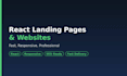 build a responsive react landing page or website