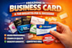 design modern business cards using canva