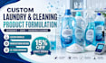 formulate custom laundry detergent and household cleaning products
