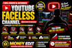 create a faceless youtube channel and faceless video