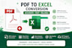 professionally convert your PDF files into editable excel