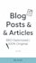 write blog posts and articles