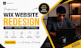 design a professional wix website or redesign wix website