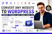 convert copy clone hostinger ai replit durable lovable or wix to wordpress site