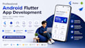 develop a custom android app using flutter and dart
