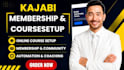 do kajabi online course, membership, coaching program, community setup