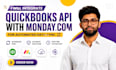 automate quickbooks online API data sync and webhook workflows