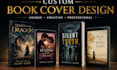 create a stunning custom book cover design for your book