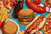make a food pop art illustration