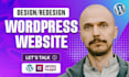 design, redesign, or build wordpress website development