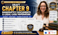 draft chapter 9 bankruptcy documents and legal case paperwork