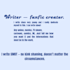 write you a fanfiction about any character