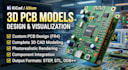 design a professional 3d pcb model from your pcb files