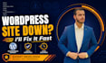 fix wordpress site down and critical errors