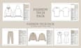 create fashion tech pack, clothing tech pack, technical flats and garment specs