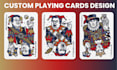design custom playing cards 52 card deck with illustration