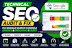 do technical SEO audit, fix google search console errors and indexing issues