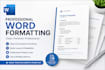 professionally format and redesign your word document