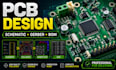 design flexible pcb circuit, pcb schematic, gerber fabrication files and bom