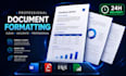 format your thesis, report, or research paper