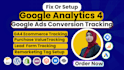 setup google analytics 4 and ga4 ecommerce tracking via GTM