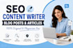 write seo optimized blog post and content for your website
